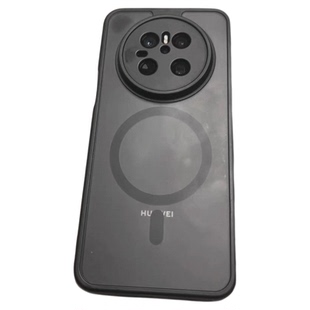 高质量防指纹磁吸适用华为mate60 pro手机壳磨砂mate60pro+高级感小众全包防摔70镜头新款80promax透明男女rs