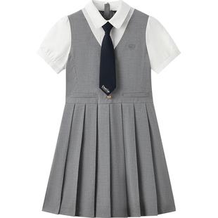 【零染科技】eland kids衣恋童装女童连衣裙夏季开学礼服演出服
