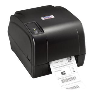 TSC条码标签打印机不干胶铜版纸背胶亚银PET合成纸打标机卷筒吊牌二维码铜板纸商用桌面型服装卷标合格证商标