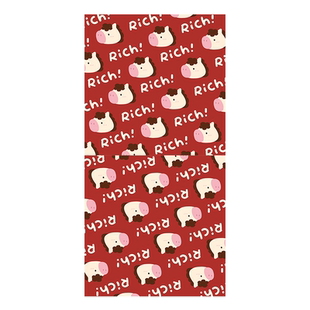 【喜庆小马】新年客厅抱枕沙发靠背垫红色过年装饰枕喜庆卧室靠枕