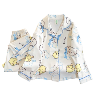 chiikawa吉伊卡哇睡衣女童德绒秋冬季加厚小女孩大童初中生家居服