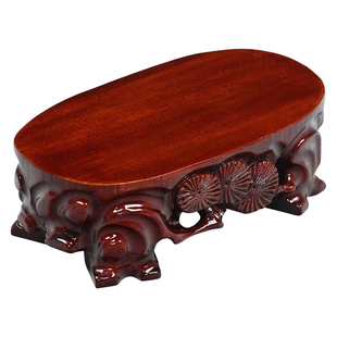 实木奇石底座可挖槽定制多规格泰山石玉石花瓶佛像通用承托架