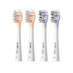 笑容加usmile电动牙刷替换刷头专业缓震牙刷头2支装软毛成人通用