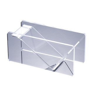 高透亚克力名片夹直放式名片架名片盒办公桌面收纳用品商务礼品
