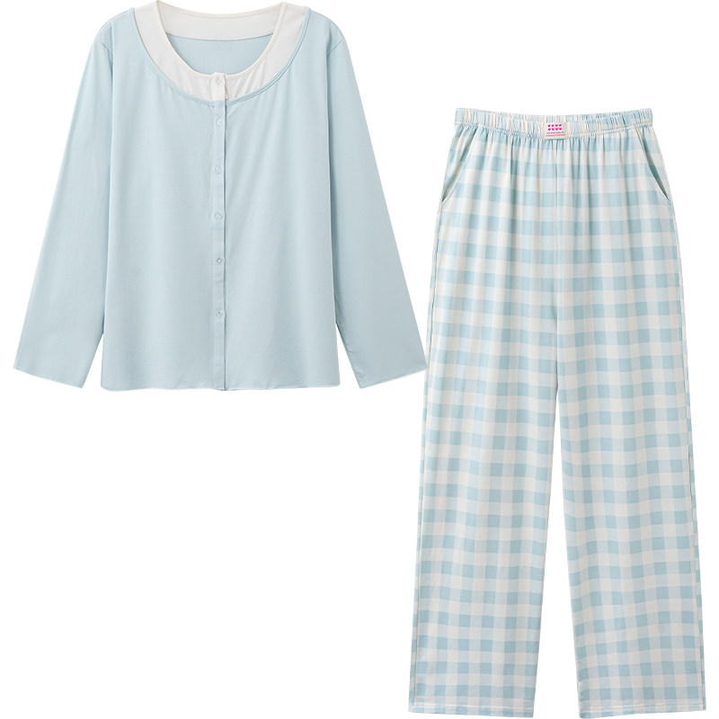马克公主假两件巨舒服睡衣女春秋