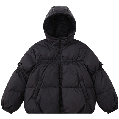 笛莎旗舰店童装女童羽绒服冬装新款女大童女孩儿童短款面包服外套