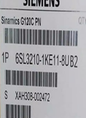 议价6SL3210-1KE11-8UB2西门子G120C变频器0.37KW6SL32101KE118UB