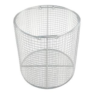 304不锈钢消毒筐取样篓提篮子清洗实验室试管医用金属网框圆形桶