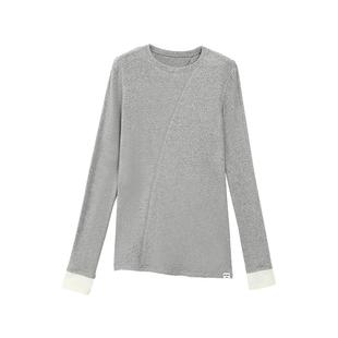 TurnSignal 潮牌中长款修身显瘦长袖T恤女2026新款针织打底衫上衣