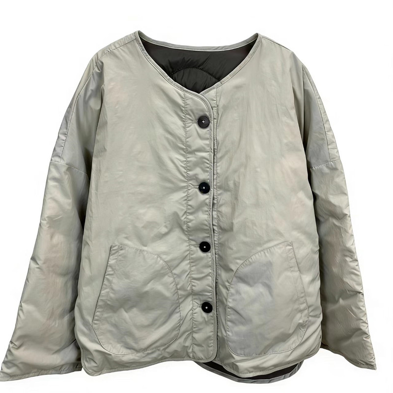 双面穿轻薄90白鹅绒羽绒服女
