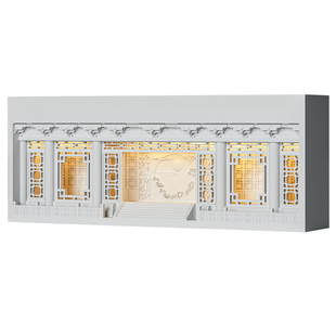 新中式长廊石膏壁灯嵌入式走廊过道民宿壁龛灯内嵌预埋感应氛围灯