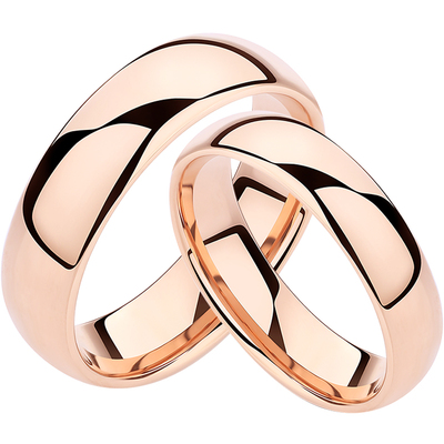 戒指18k玫瑰男钨金订婚生日礼物