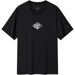 特步运动T恤男2025新款夏训练透气体恤短袖运动上衣976329010269