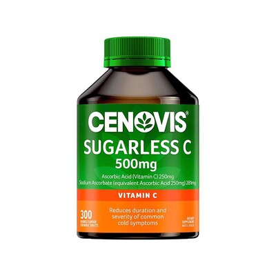 澳洲CENOVIS维生素C咀嚼片儿童成人嫩肤焕白萃益维圣诺VC300片