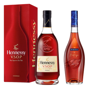 【自营】轩尼诗VSOP700ml+马爹利名士700ml 干邑白兰地 进口洋酒