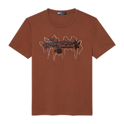 AMK意大利烫钻短袖T恤男日常