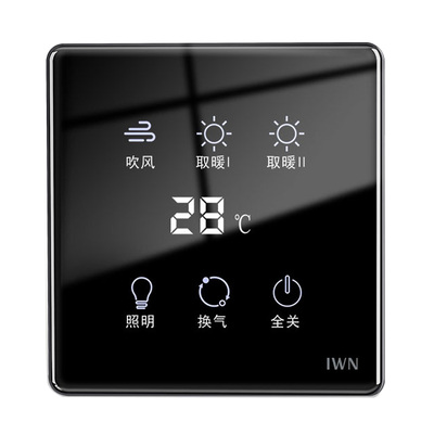 已接入米家智能浴霸开关五开四开合一卫生间小爱同学触摸屏面板