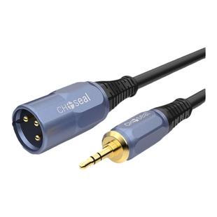 秋叶原3.5转卡农公音频线3.5mm转双卡侬母口音箱线话筒转接头小三芯3.5转xlr电容麦转换头3.5毫米卡龙平衡线