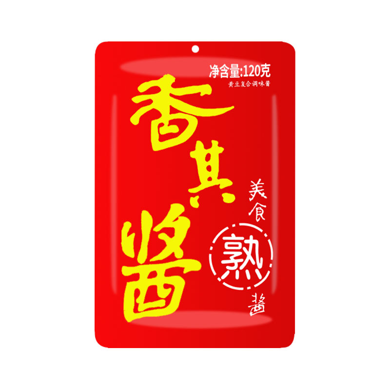 香其酱东北大酱120克*5袋熟酱哈尔滨正宗东北特产辣酱蘸菜酱