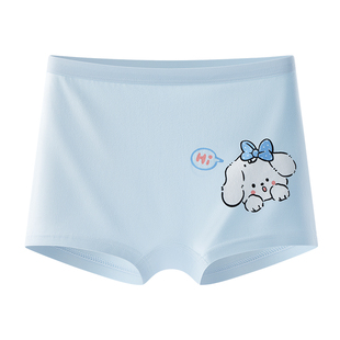 猫人女童内裤全棉a类100纯棉儿童不夹屁屁平角裤发育期小女孩四角