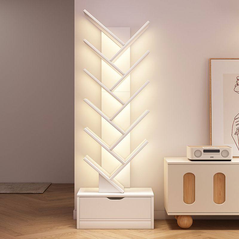 新品 儿童小书架落地书柜置物转角树形书桌简多层客厅实木多功能