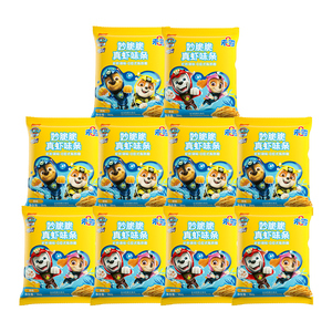 未零汪汪队立大功妙脆脆真虾条儿童零食满58元送婴儿幼儿宝宝湿巾