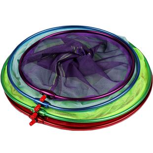 丰格竞技铝合金抄网头细网兜抄鲫鱼大物速干303540拉链防挂抄鱼网