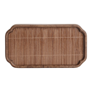 小型胡桃木茶盘家用沥储水湿干泡茶台一人轻奢高档茶具收纳茶托盘