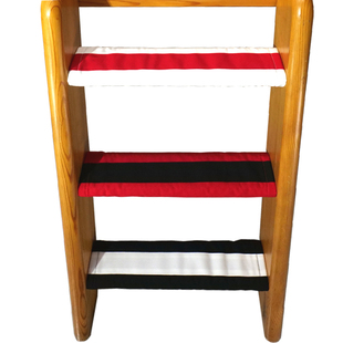 软包儿童床饰品爬梯防滑布梯子包布软包棉垫室内宝宝红色安全保护