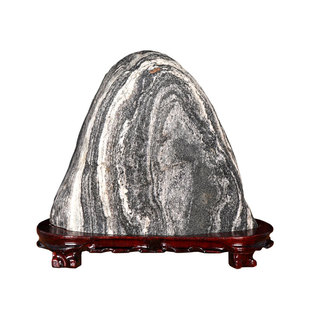 正宗泰山石敢当天然原石招财补角客厅靠山石家居室内泰山石头摆件