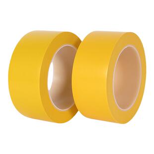 黄色地板胶带划线地面标示地标线胶带防水耐磨车间划线胶带彩色强力无痕消防通道安全线地贴地面安全黄色胶带
