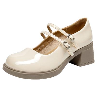 大东官方正品法式浅口玛丽珍单鞋