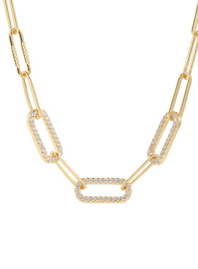 analuisaS925纯银朋克锁骨链