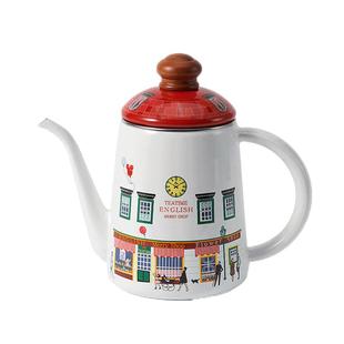 FUJIHORO/富士珐琅圣诞搪瓷手冲壶咖啡壶热水壶开水壶日本进口