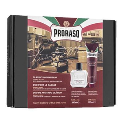 PRORASO男士剃须膏须后乳两件套