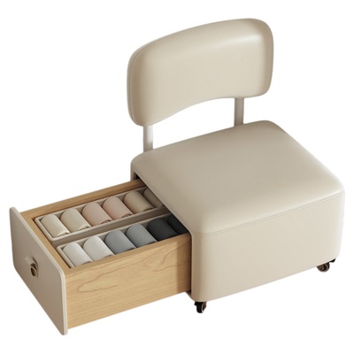 可坐收纳凳玩具置物凳万向轮矮凳