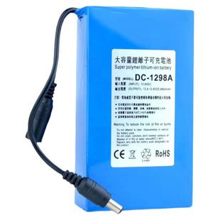 12V聚合物大容量锂电池风扇广告牌灯箱led灯带监控户外充电电池组