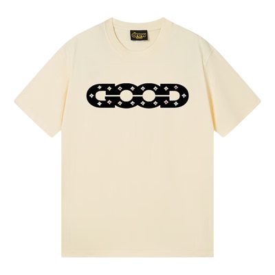 drew美式潮流good印花百搭短袖