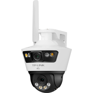 普联TP-LINK双镜头监控摄像防水室外门口远程4G联网全彩摄影669