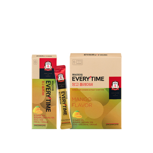 韩国正官庄6年根高丽参红参浓缩液everytime芒果味*2人参气血滋补