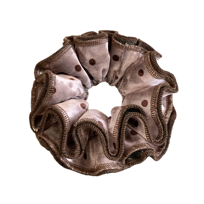 法式波点丝绒四层大肠发圈女超大