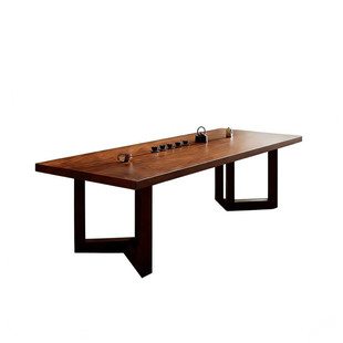 南美胡桃木茶桌椅组合客厅家用新中式禅意实木泡茶桌办公室大板桌