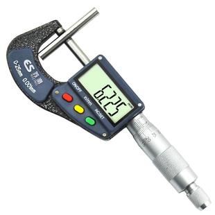 苏测数显千分尺高精度外径螺旋测微器电子壁厚千分卡尺带叶片尖头