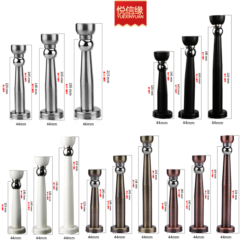 悦信缘加长门吸打孔工程门厂不锈钢门碰门顶门档墙地两用包邮