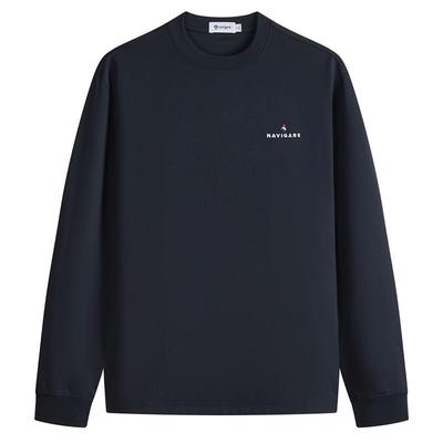 Navigare高弹圆领长袖T恤