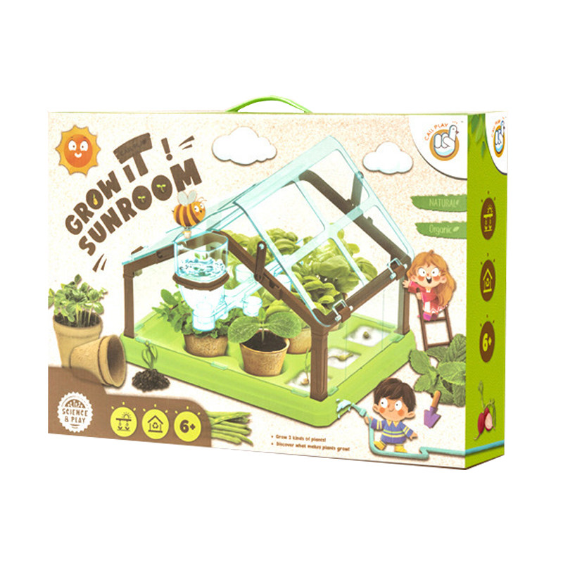 儿童种植阳光房桌面盆栽套装玩具
