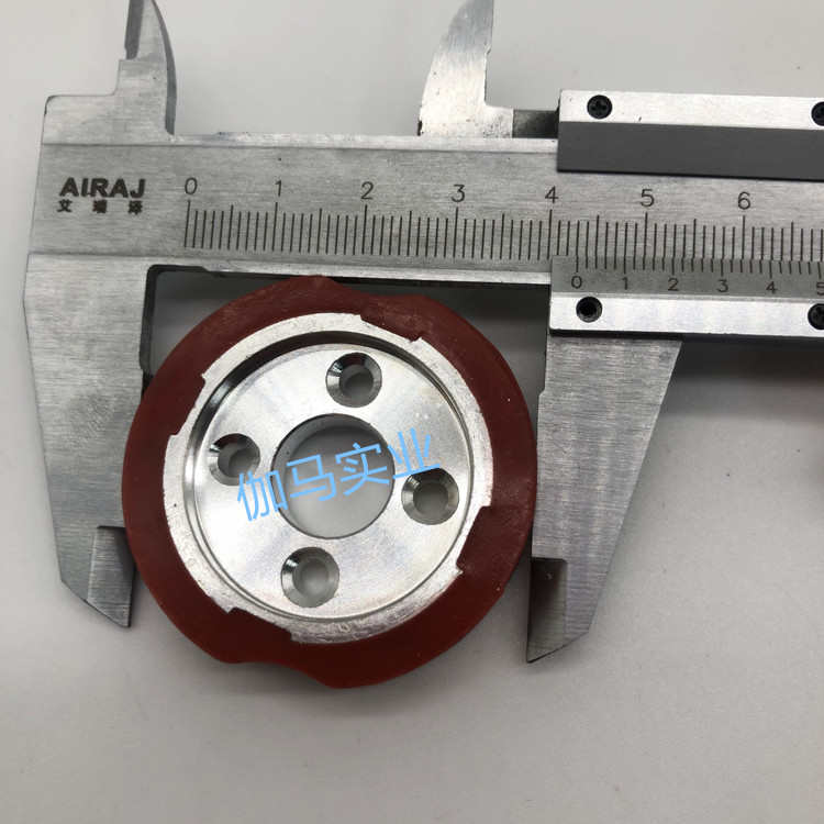 1100AB迪凯墨轮打码机字轮红色摩擦二组胶轮DK1000印字粒架配件