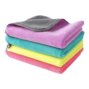 抹布吸水不掉毛厨房专用洗碗布办公室擦桌子商用餐饮酒店保洁毛巾