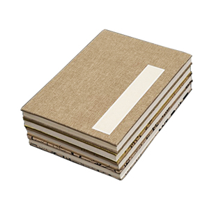 高档双层空白手工册页奏章硬笔工笔画家谱抄经折页宣传纸半生半熟