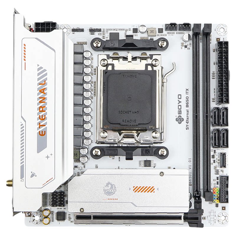 梅捷B650ITXWiFi6游戏办公主板